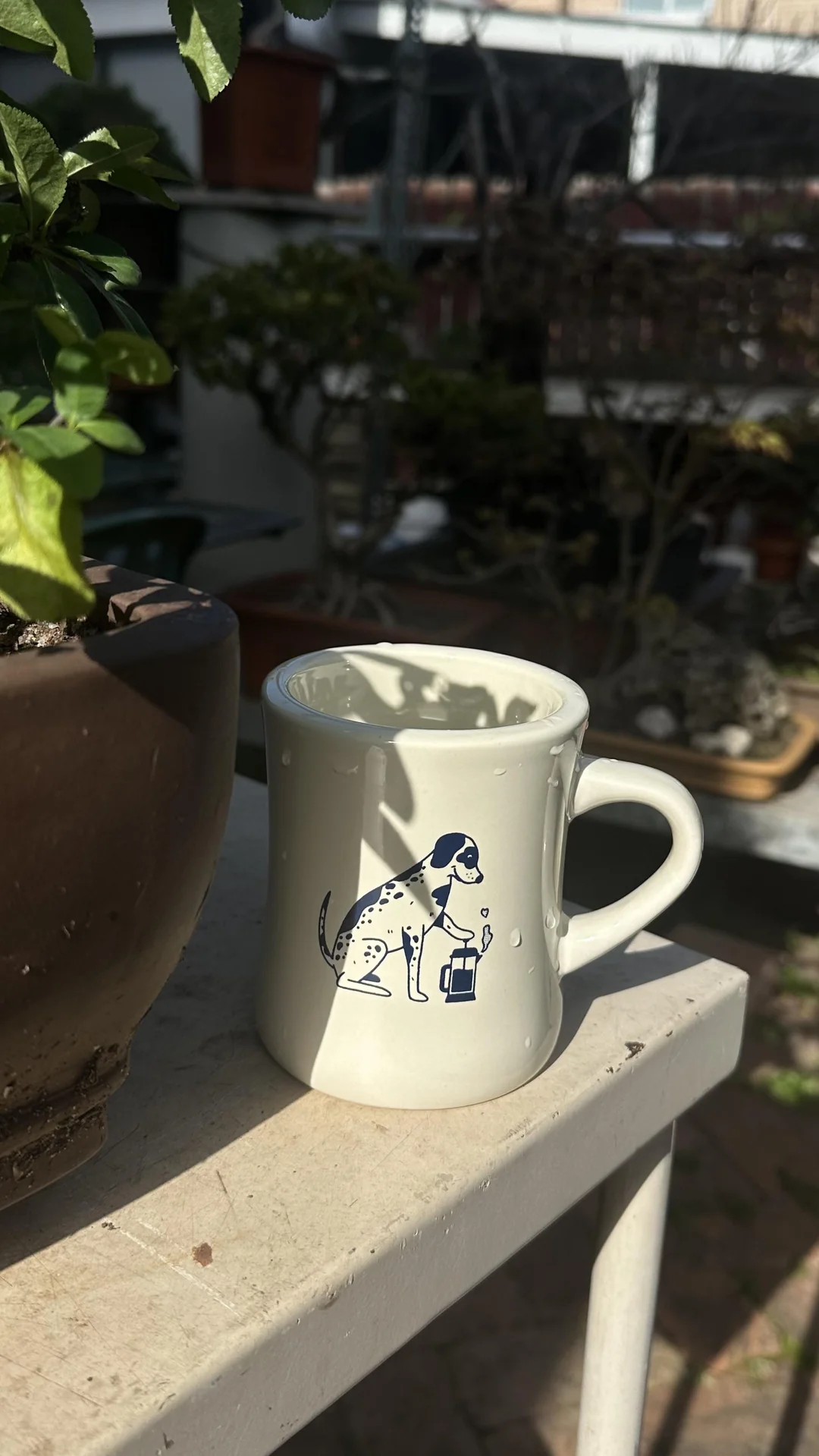 Dalmatian French press mug