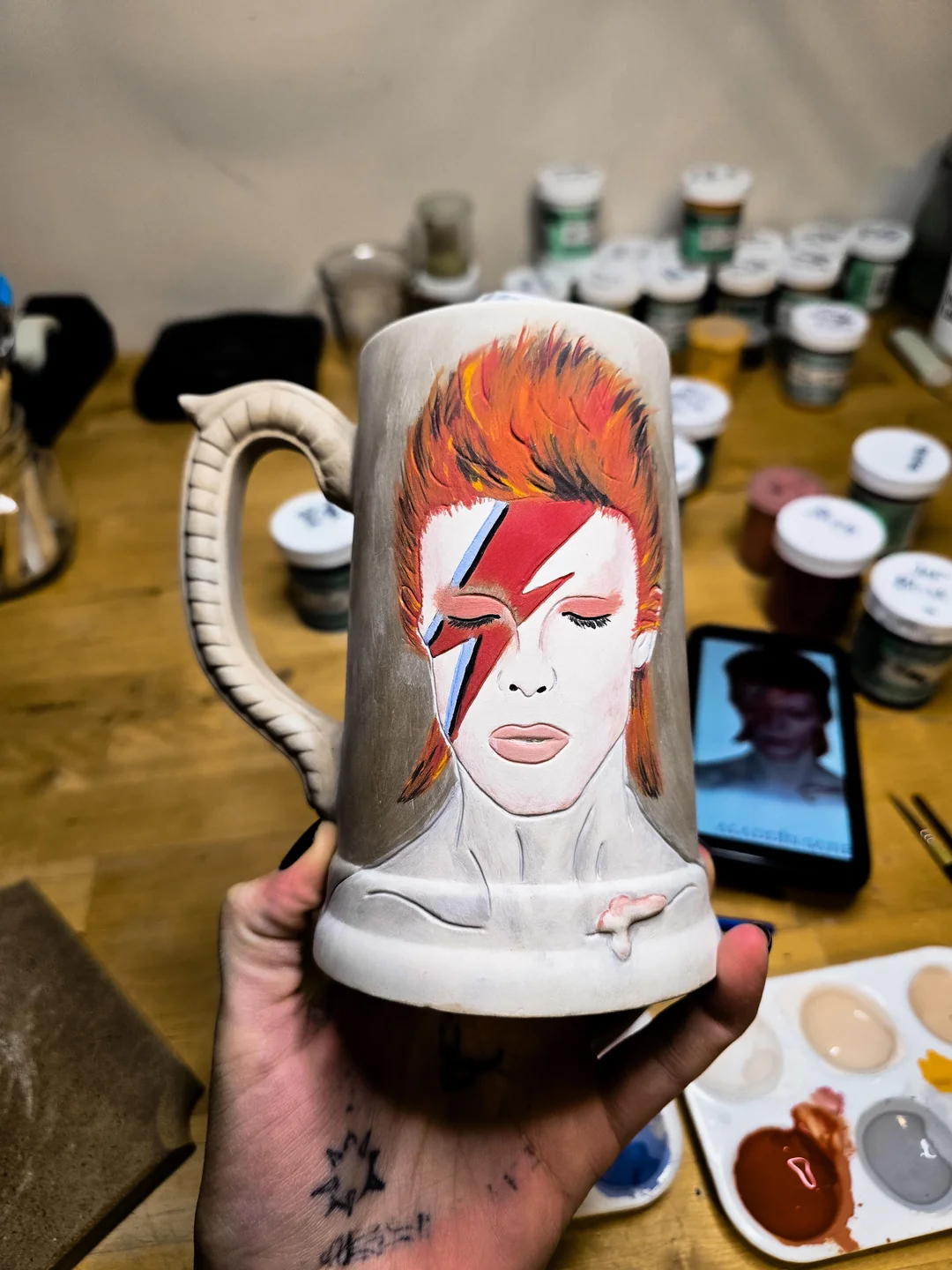 A David Bowie mug im working on
